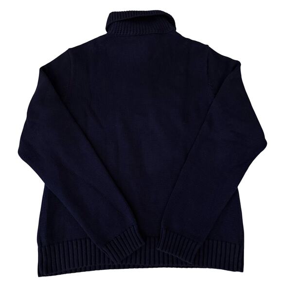 Ralph Lauren Jeans Navy/Gold Buttons Sweater- XL - Picture 2 of 7